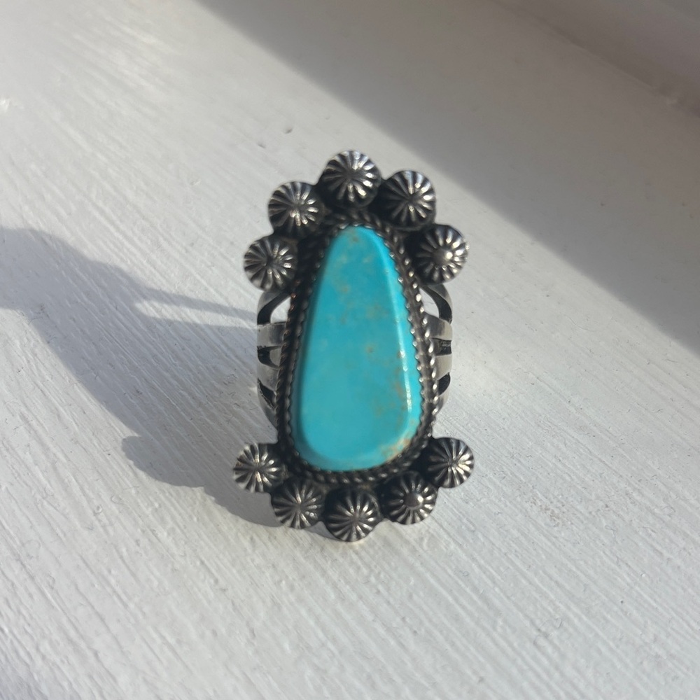 Turquoise Statement Ring - image 1